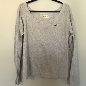 grey oversized sweater